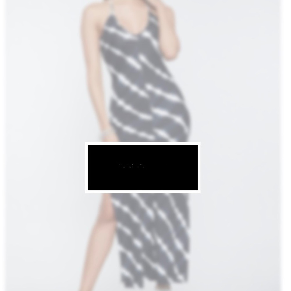 Tie Dye Slit Maxi Dress